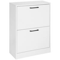 Omara Za Čevlje Karl, Bela - črna/bela, Trend, kovina/leseni material (55/80,5/23,5cm)