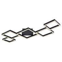 Stropna Led-svetilka Gaia, S Sijalko - črna/bela, Basics, kovina/umetna masa (120/60/6cm) - Globo