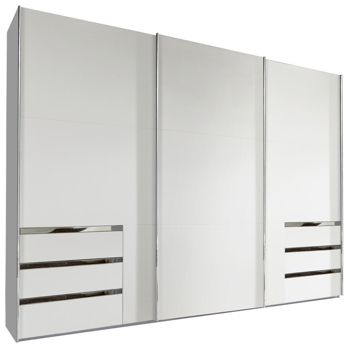 Ormar S Kliznim Vratima Level 36a - bijela/boje kroma, Moderno, drvni materijal/metal (300/216/65cm) - Modern Living