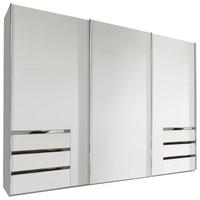 Ormar S Kliznim Vratima Level 36a - bijela/boje kroma, Moderno, drvni materijal/metal (300/216/65cm) - Modern Living