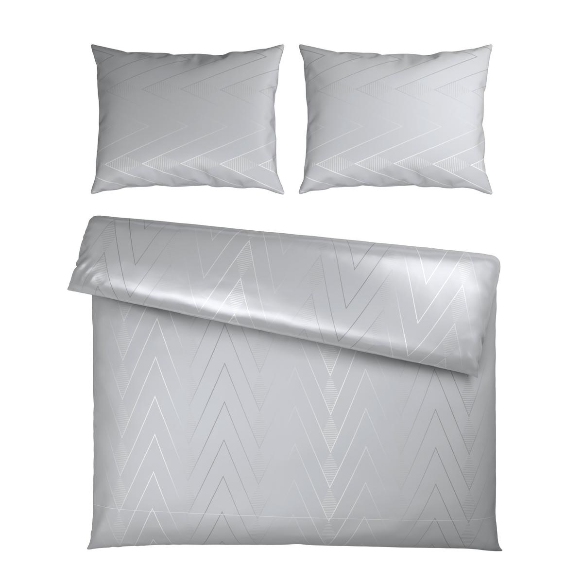 Bettwäsche Doha XXL Hellgrau ca. 200x220cm - Hellgrau, Textil (200/220cm) - Mömax