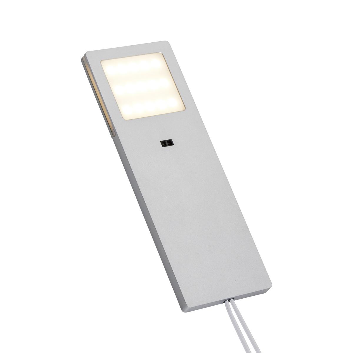 set d'éclairage sous-meuble Helena Alufarben - couleur d'aluminium, matière synthétique (19/6,6/0,7cm)