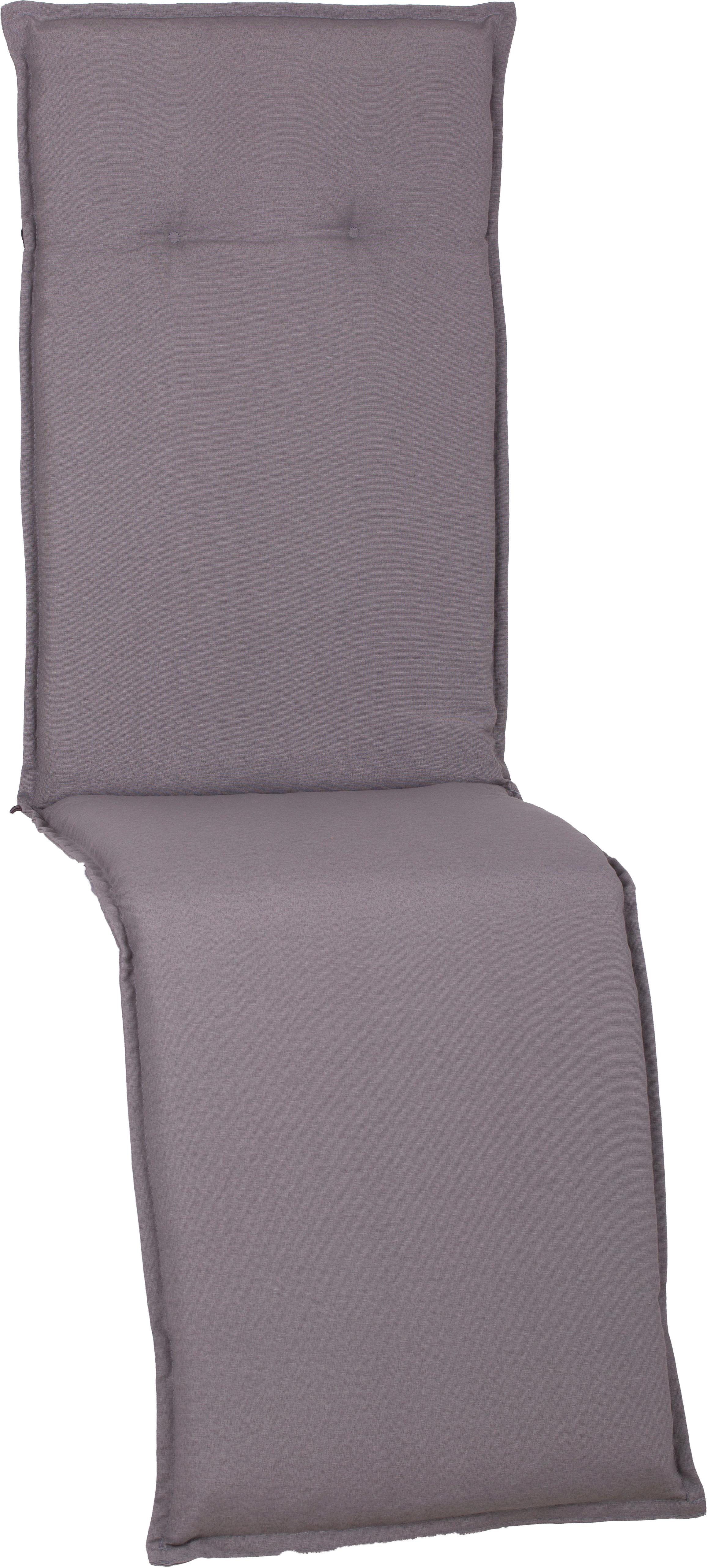 Relaxsesselauflage Tanana ca.170x46x8cm Hellgrau - Hellgrau, Basics, Textil (170/46/8cm)