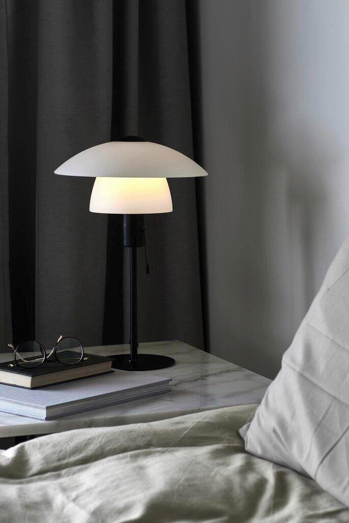 LAMPA STOŁOWA VERONA TILA /  JAPANDI - biały/czarny, Design, metal/szkło (27,5/40cm) - Nordlux