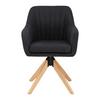 ARMLEHNSTUHL LUCITA - Anthrazit/Naturfarben, MODERN, Holz/Textil (58/87/60cm) - Bessagi Home
