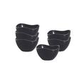 Dipschalenset Black & White - Schwarz, LIFESTYLE, Glas (7cm) - MÖMAX modern living