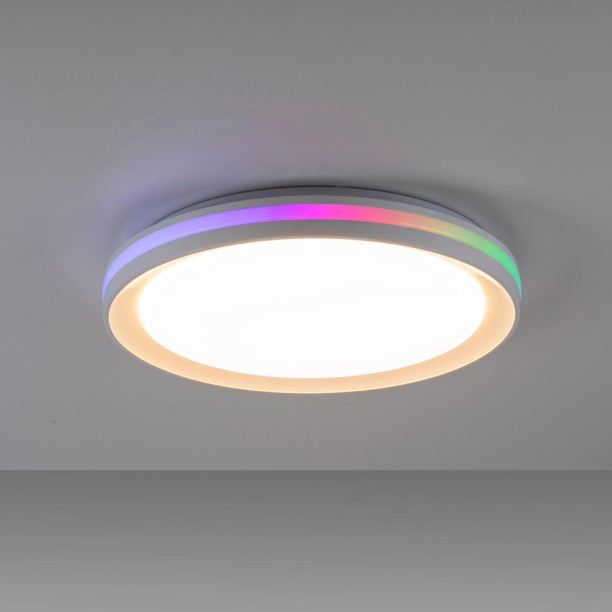 LAMPA SUFITOWA LED 15544-16 RIBBON - biały, Konventionell, tworzywo sztuczne/metal (40/6,5cm)