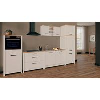 Küchenleerblock Bundle 7 o. Geräte Kaschmir - Kaschmir/Silberfarben, MODERN, Glas/Holzwerkstoff (370cm) - home24