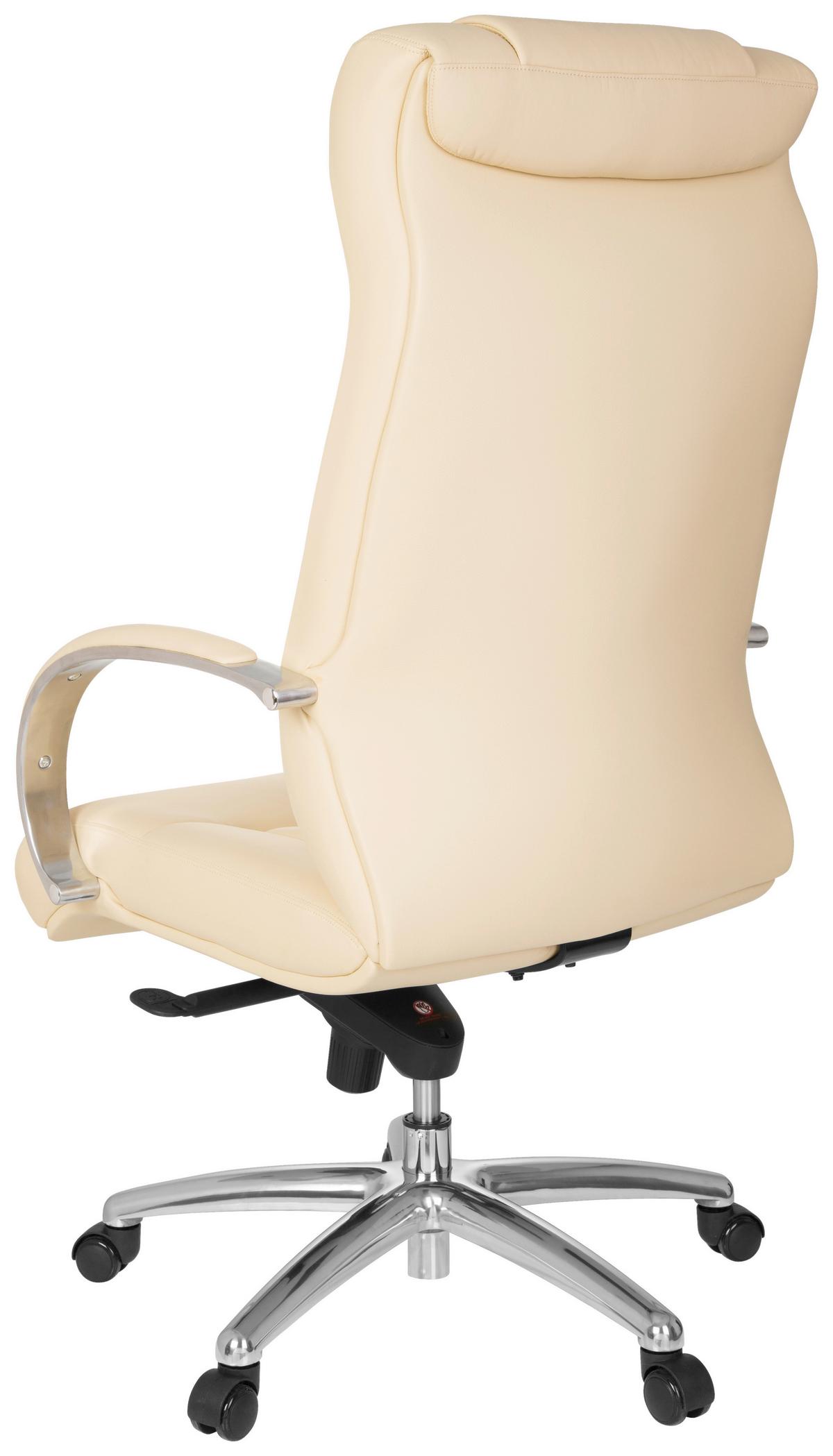 Pisarniški Stol Xxl G 600, Bež - srebrne barve/bež, Basics, kovina/umetna masa (60/131/49cm) - MID.YOU