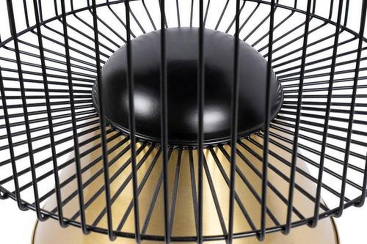 BEISTELLTISCH UOHXV-GRN - Goldfarben/Schwarz, Basics, Stein/Metall (51/56,5/51cm) - Kayoom