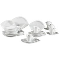 Kombiservice Acacia in Weiß, 30-teilig - Weiß, Basics, Keramik (41/37/30cm) - Creatable