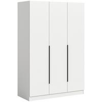 Drehtürenschrank KOPENHAGEN ca.120x181x52cm Weiß - Schwarz/Weiß, MODERN, Holzwerkstoff (120/181/52cm) - MID.YOU