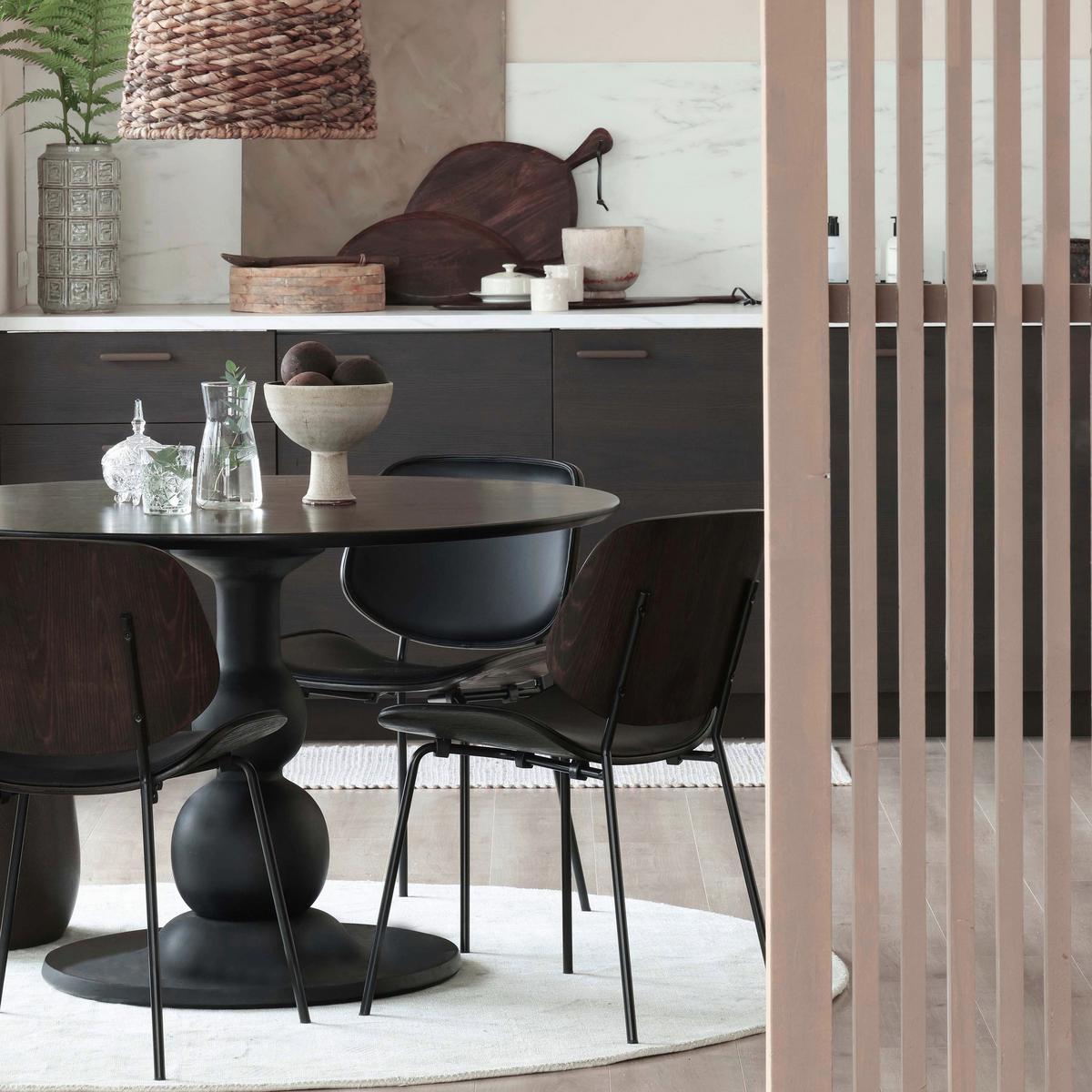 Stuhl-Set Close in Schwarz B: 49cm - Schwarz, MODERN, Holz/Textil (49/80/57cm) - Livetastic