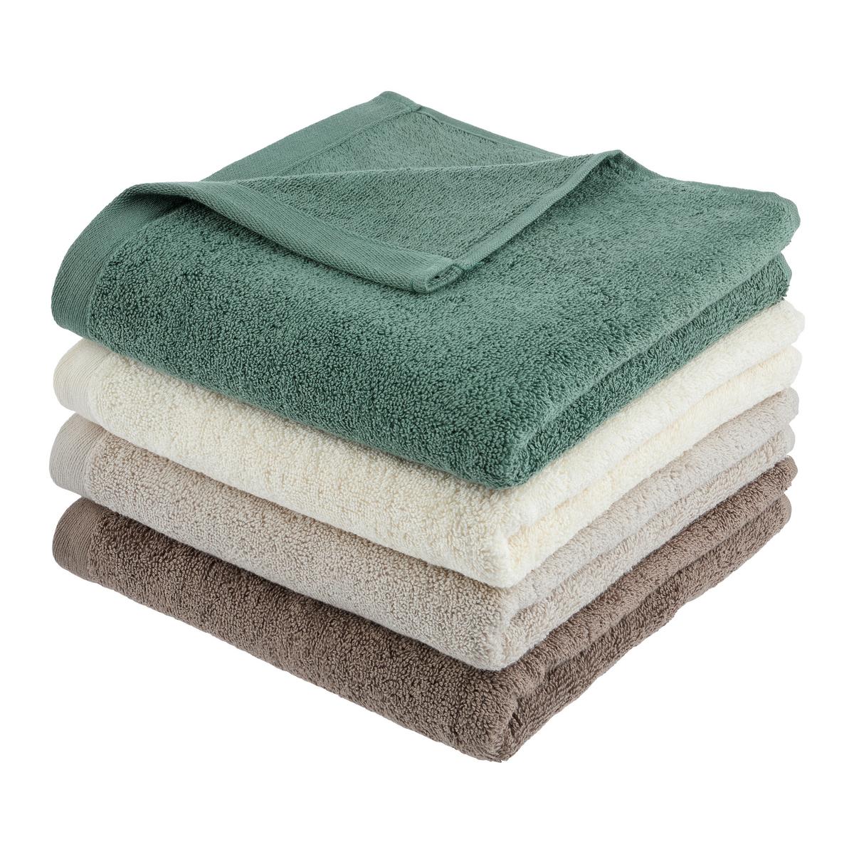 Handtuch Bio Elsa Cappuccino ca. 50x100cm - Cappuccino, Natur, Textil (50/100cm) - ecoTree