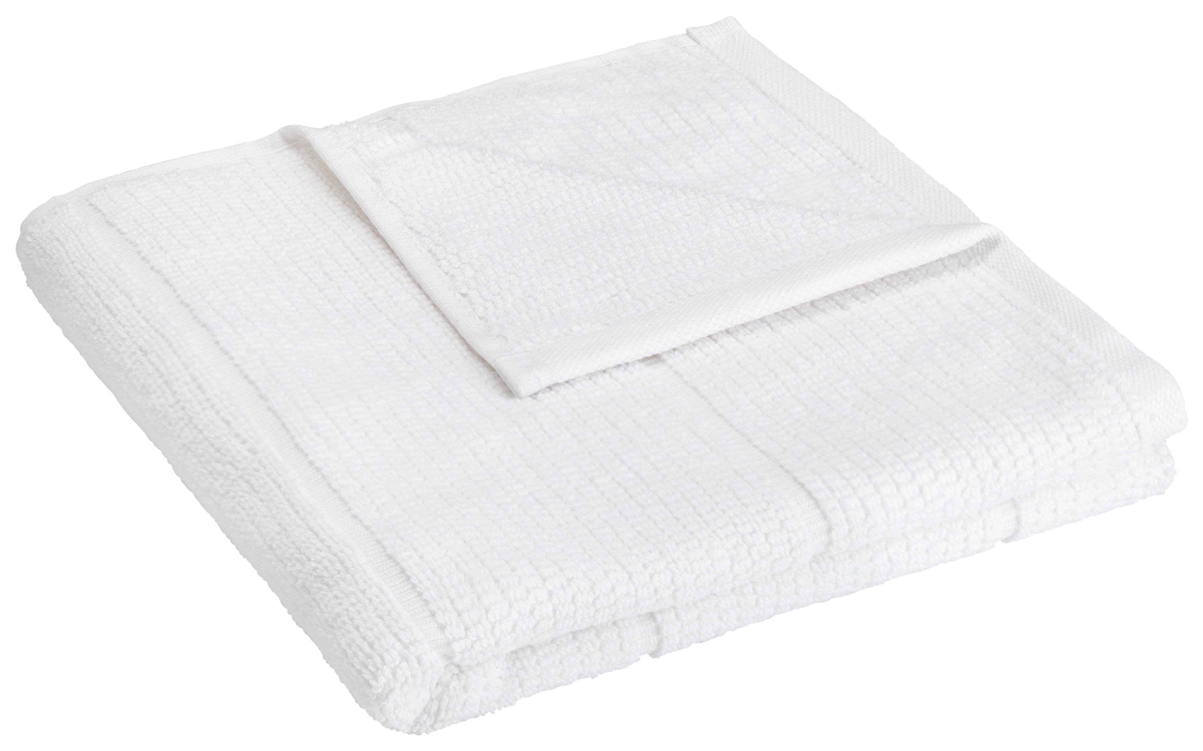 Handtuch Anna in Weiß ca. 50x100cm - Weiß, Textil (50/100cm) - Modern Living