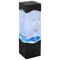 Led-dekoleuchte Schwarz/transparent Max. 0,5 W - Transparent/Schwarz, Modern, Kunststoff (7,5/7,5/23,3cm) - Mömax