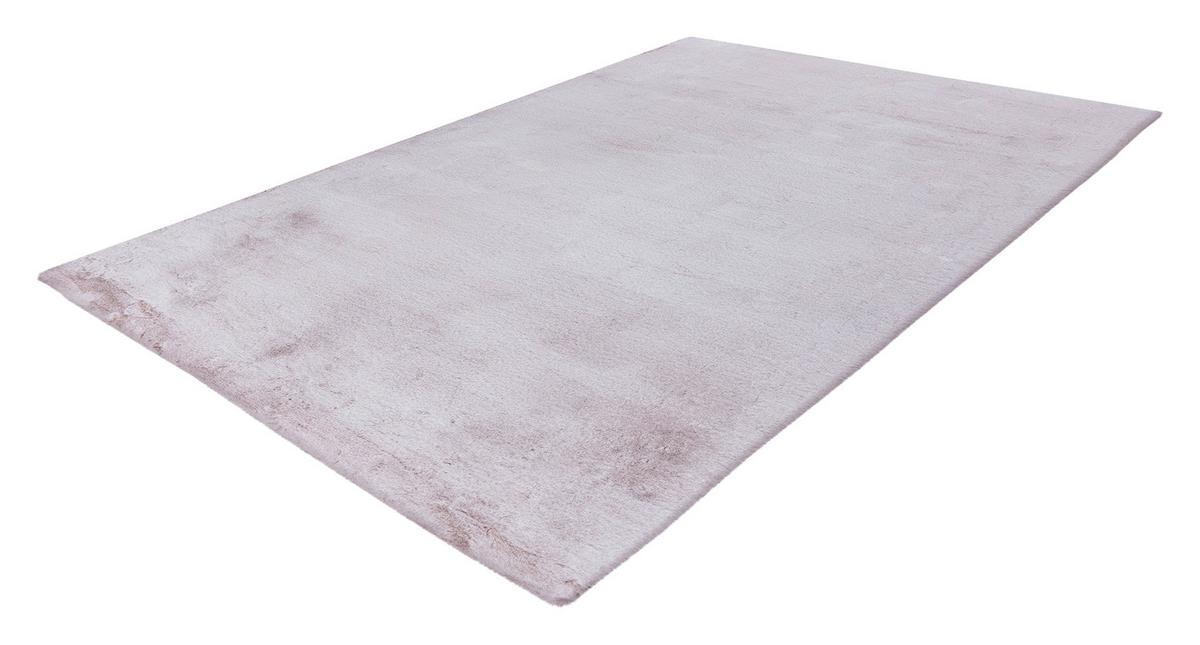 Hochflorteppich Saika 100 - Weiss/Rosa, Konventionell, Textil (80/150cm) - Kayoom