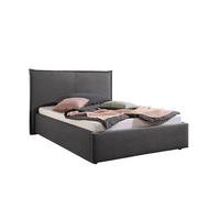 Polsterbett Stacey Anthrazit ca. 140x200 cm - Anthrazit/Schwarz, MODERN, Kunststoff/Textil (140/200cm) - Livetastic