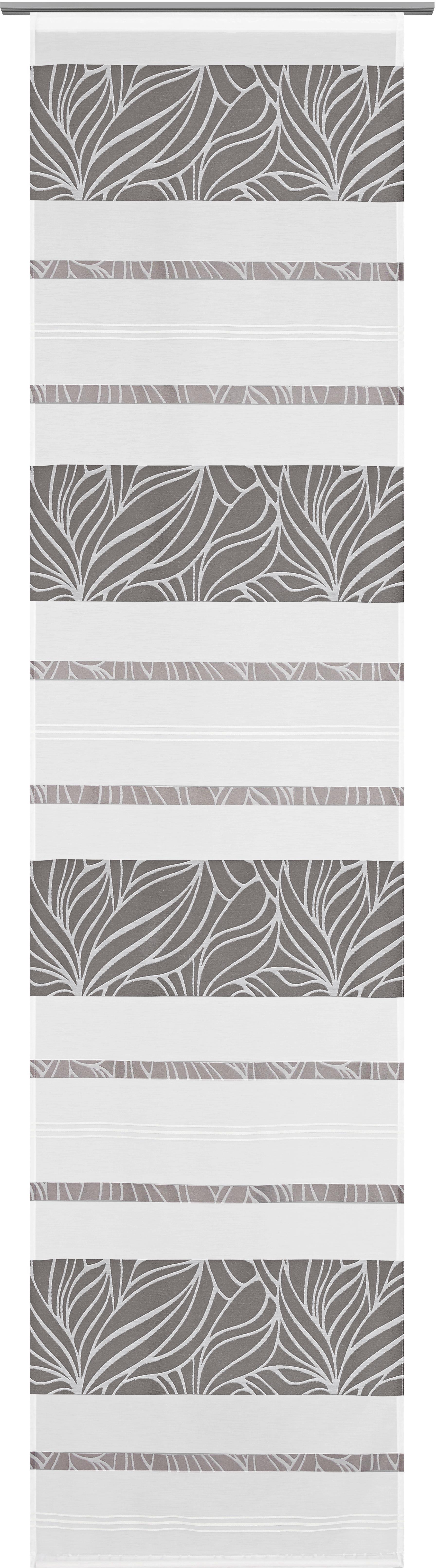 Flächenvorhang Anita Grau 60x245cm - Grau, KONVENTIONELL, Textil (60/245cm) - Modern Living