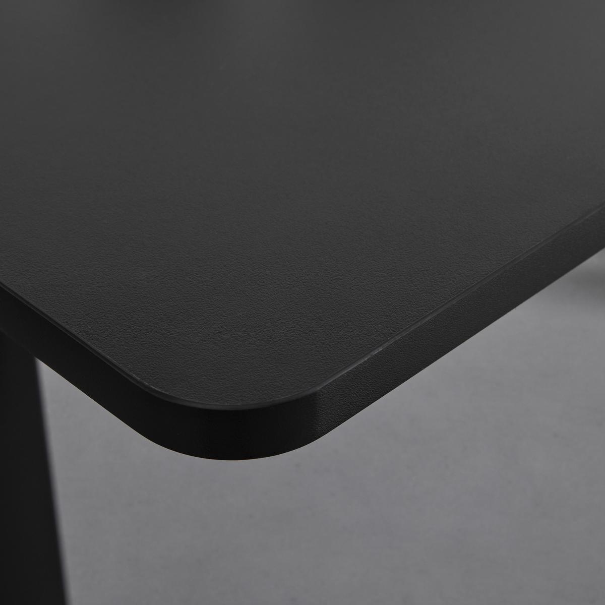 BIURKO ROMINA - czarny, Modern, metal/drewno (120/59/73,1-123,1cm) - Bessagi Home