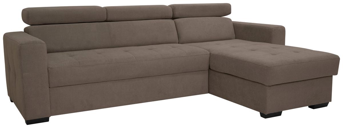 Kutna Garnitura Marco - crna/taupe, Konvencionalno, drvni materijal/drvo (238/78-94/170cm) - Modern Living