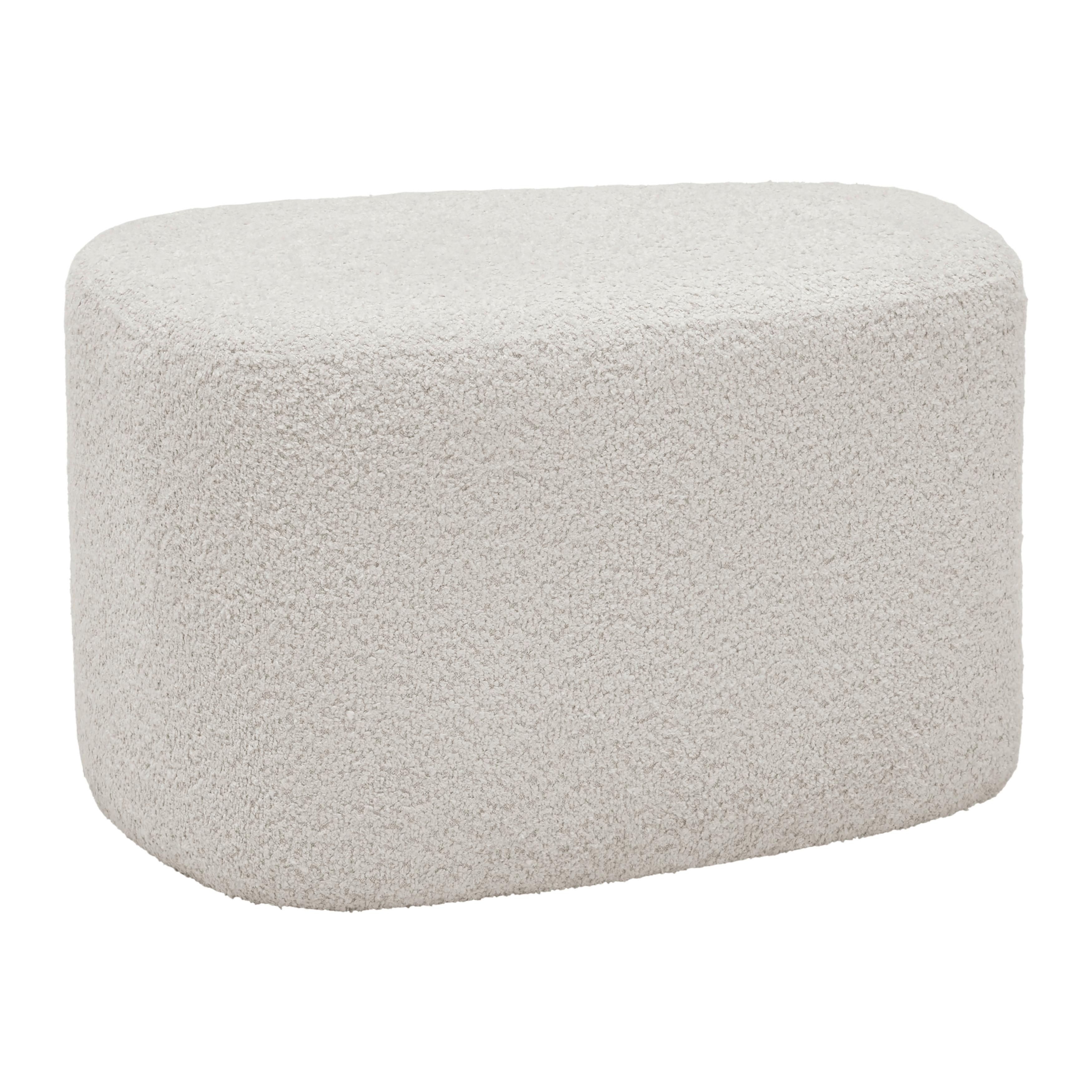 Ülőke Stony - bézs, Modern, faalapú anyag/textil (61/48/36cm) - Premium Living