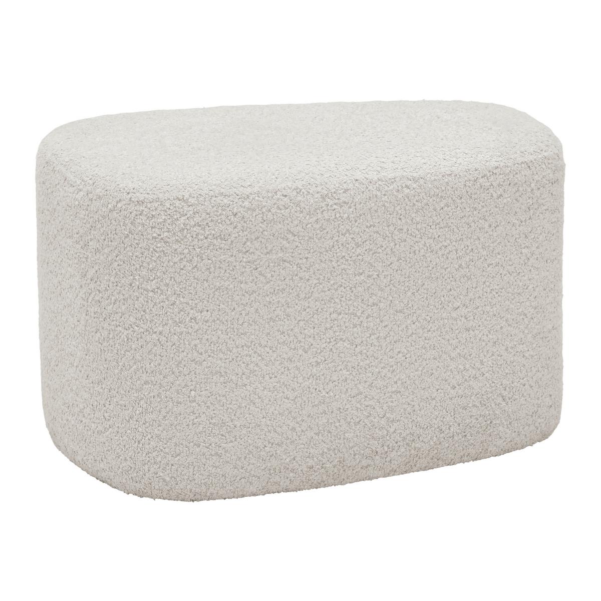 Ülőke Stony - bézs, Modern, faalapú anyag/textil (61/48/36cm) - Premium Living