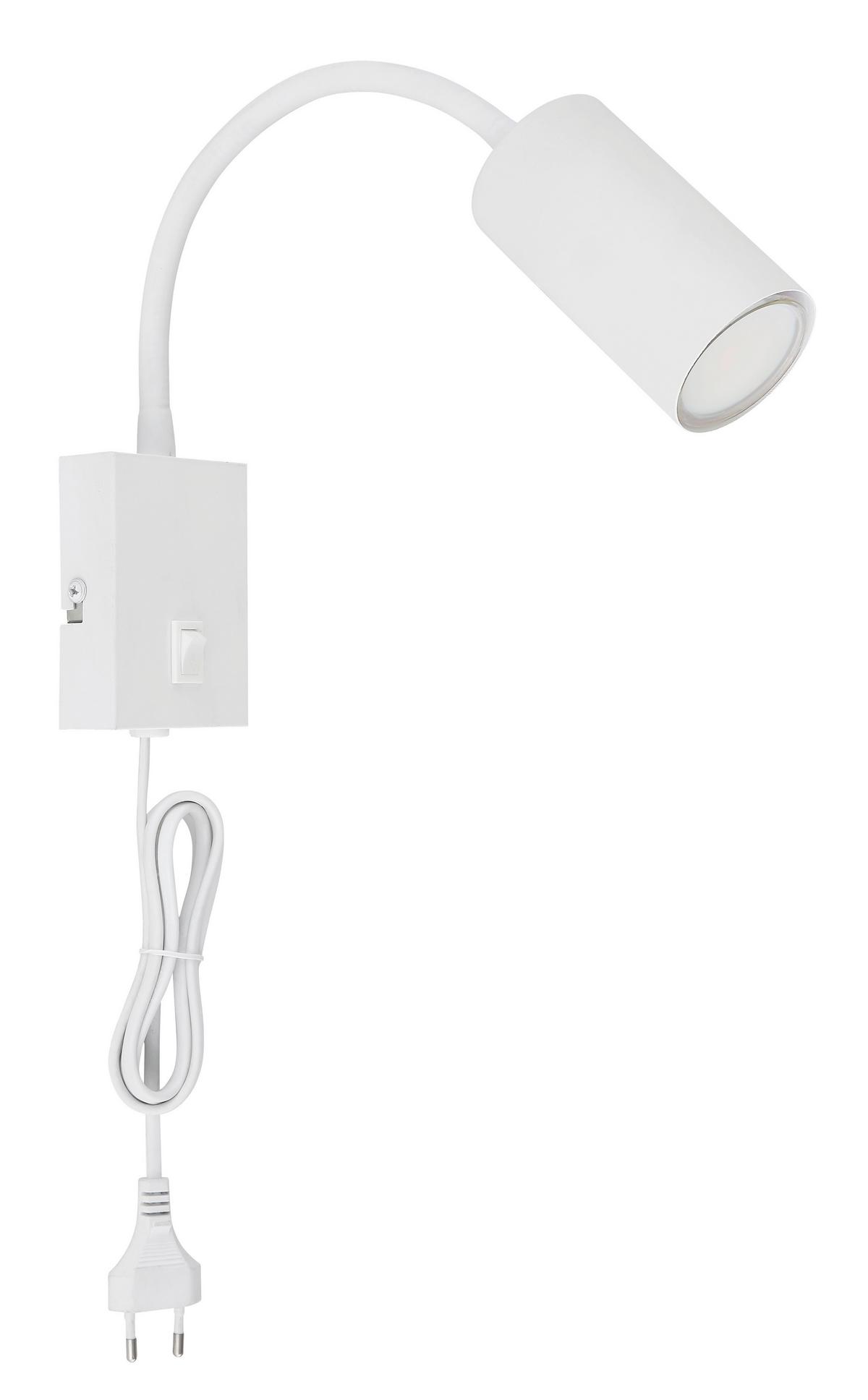 Wandstrahler Witmo 2 Weiss max. 25 Watt - Weiss, Modern, Metall (7/44cm) - Mömax