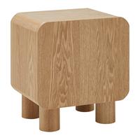 Éjjeliszekrény Alva - natúr, Modern, faalapú anyag/fa (40/45/30cm) - Premium Living