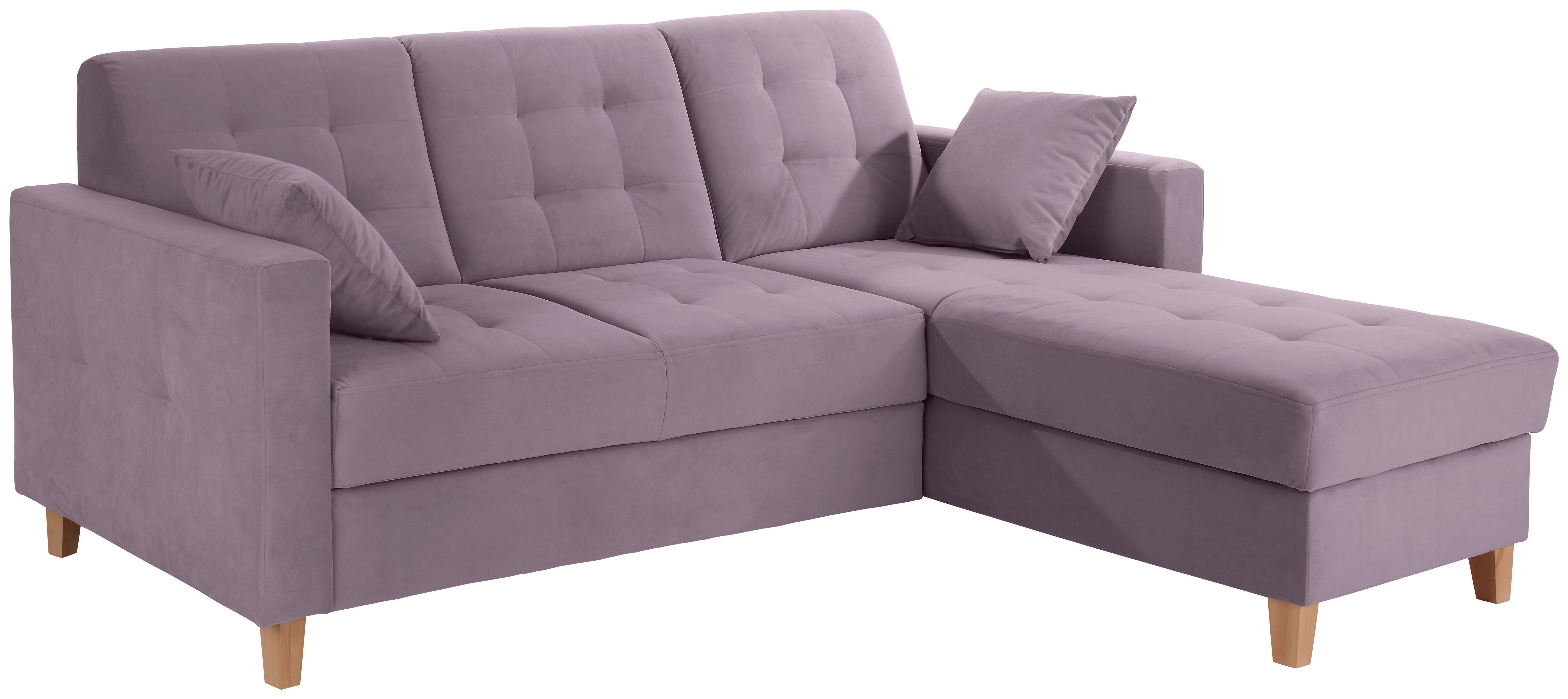 Colțar BERGEN - liliachiu, Design, textil (231/160cm) - Luca Bessoni