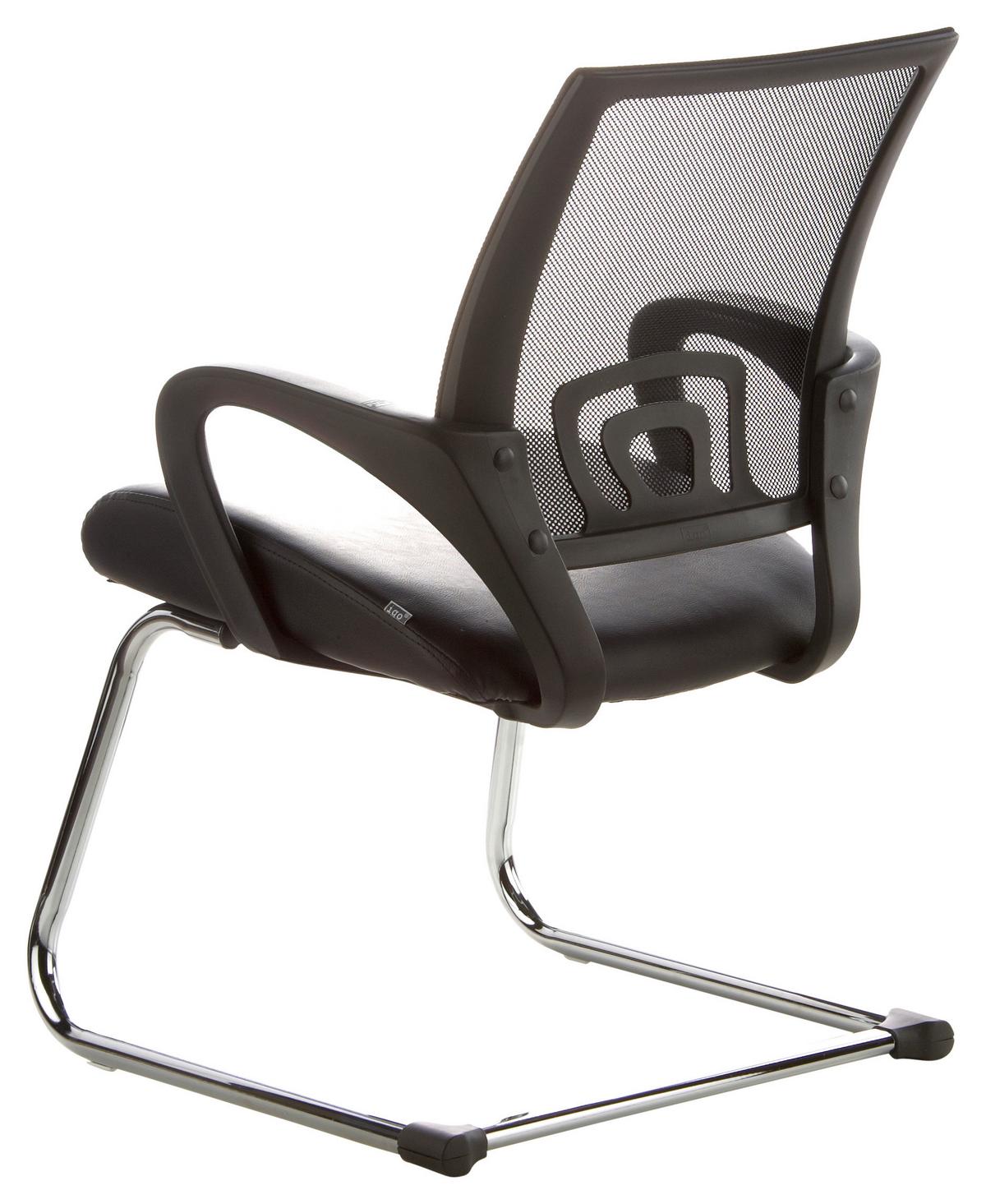 Konferenčni Stol Visto Net V, Črna - srebrne barve/črna, Basics, kovina/tekstil (57/98/52cm) - MID.YOU