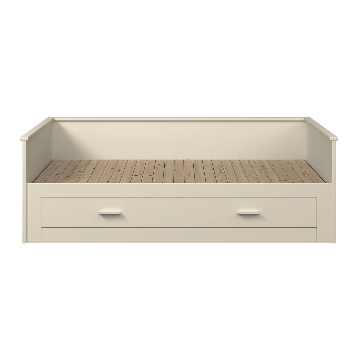 Raztegljiva Postelja Honey New, Kašmir, 90-180x200 - kašmir, Romantika, leseni material/les (90-180/200cm) - Based
