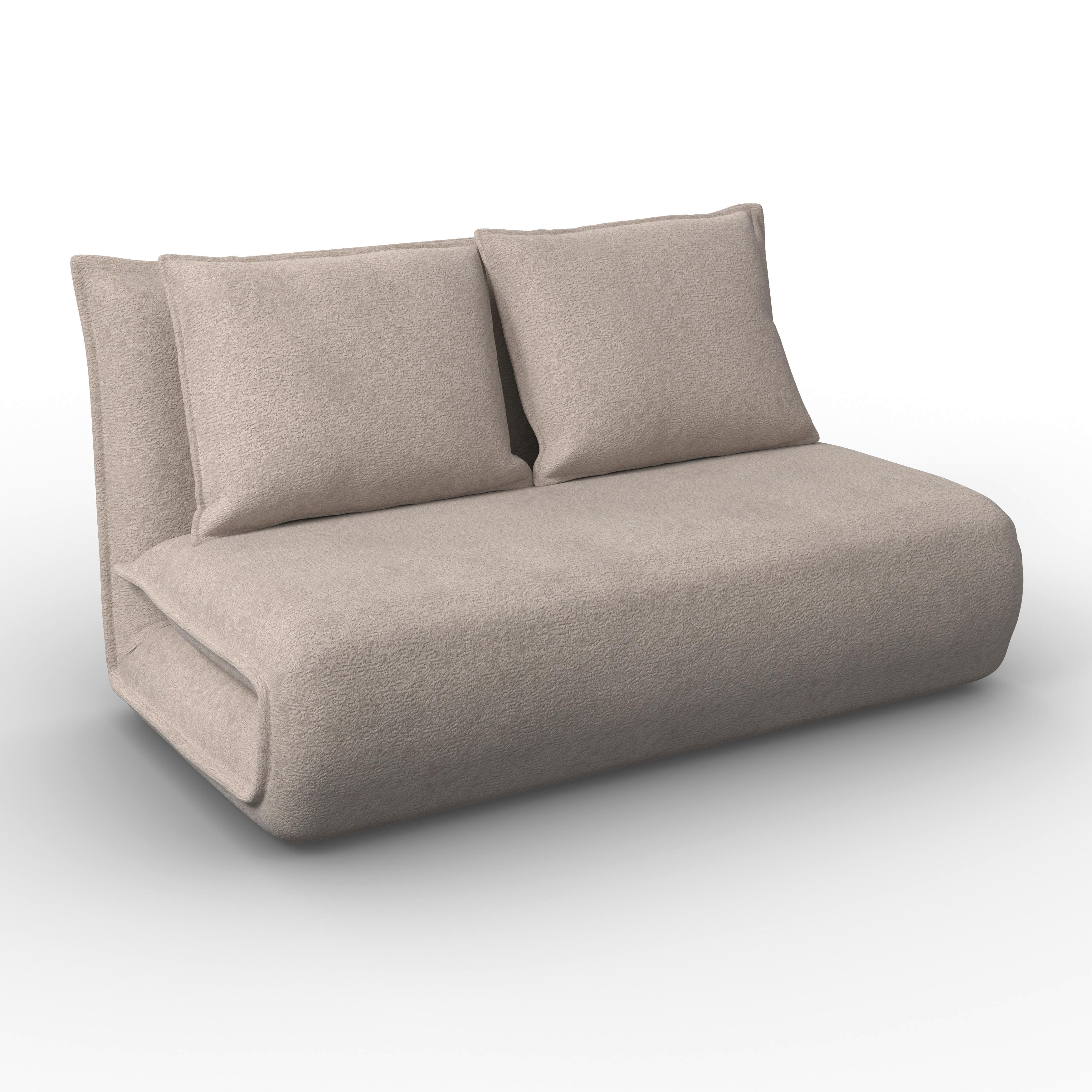 BÄDDSOFFA MACY - beige, Modern, metall/textil (141/68/87cm) - Bessagi Home