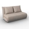 BÄDDSOFFA MACY - beige, Modern, metall/textil (141/68/87cm) - Bessagi Home