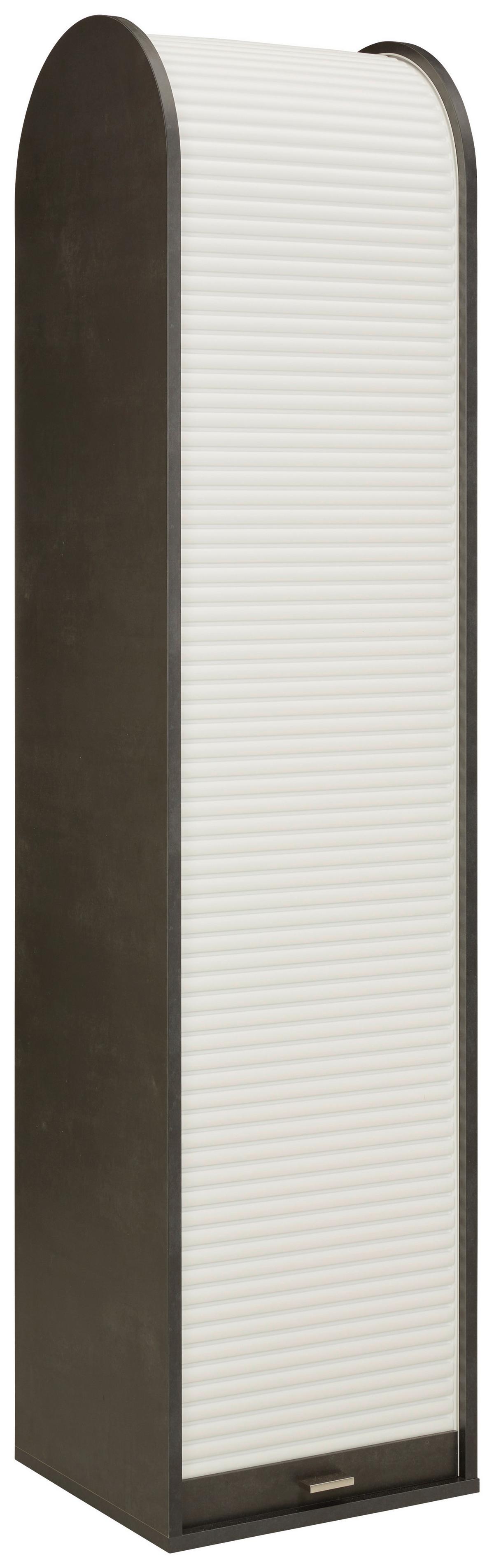 Rolloschrank Mister Office Schwarz/Weiß - Schwarz/Weiß, MODERN, Holzwerkstoff (46/192/44cm) - Mömax