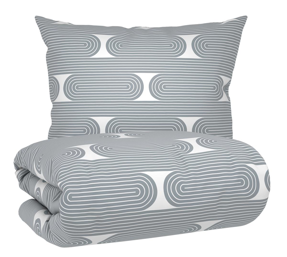 Posteljnina Retro - modra/bela, Moderno, tekstil (140/200cm) - Mömax