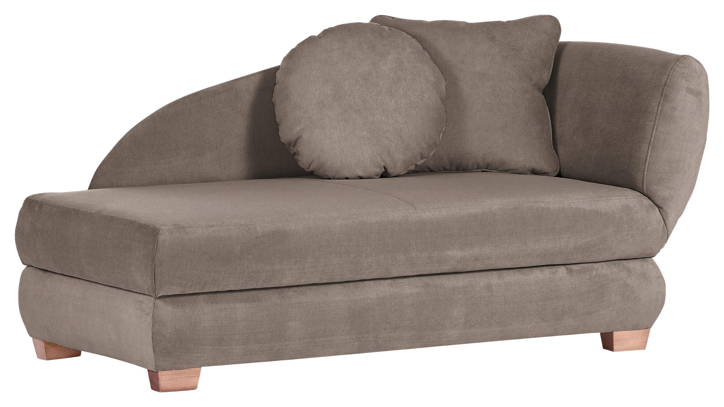 REKAMIERA SARAH - kolor dębowy/taupe, Lifestyle, tkanina/drewno (176/85/88cm) - Xora