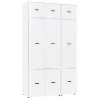 Kleiderschrank Kivo Weiß - Schwarz/Weiß, Basics, Holzwerkstoff/Kunststoff (135/239,40/52,1cm) - Based