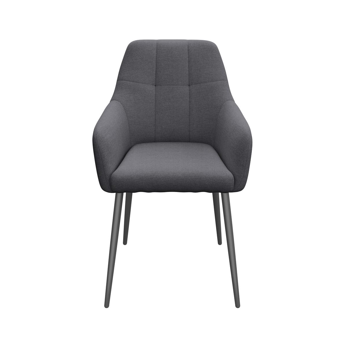 Naslanjač Joe Ii, Antracit - siva/črna, Konvencionalno, kovina/tekstil (58/86/61cm)