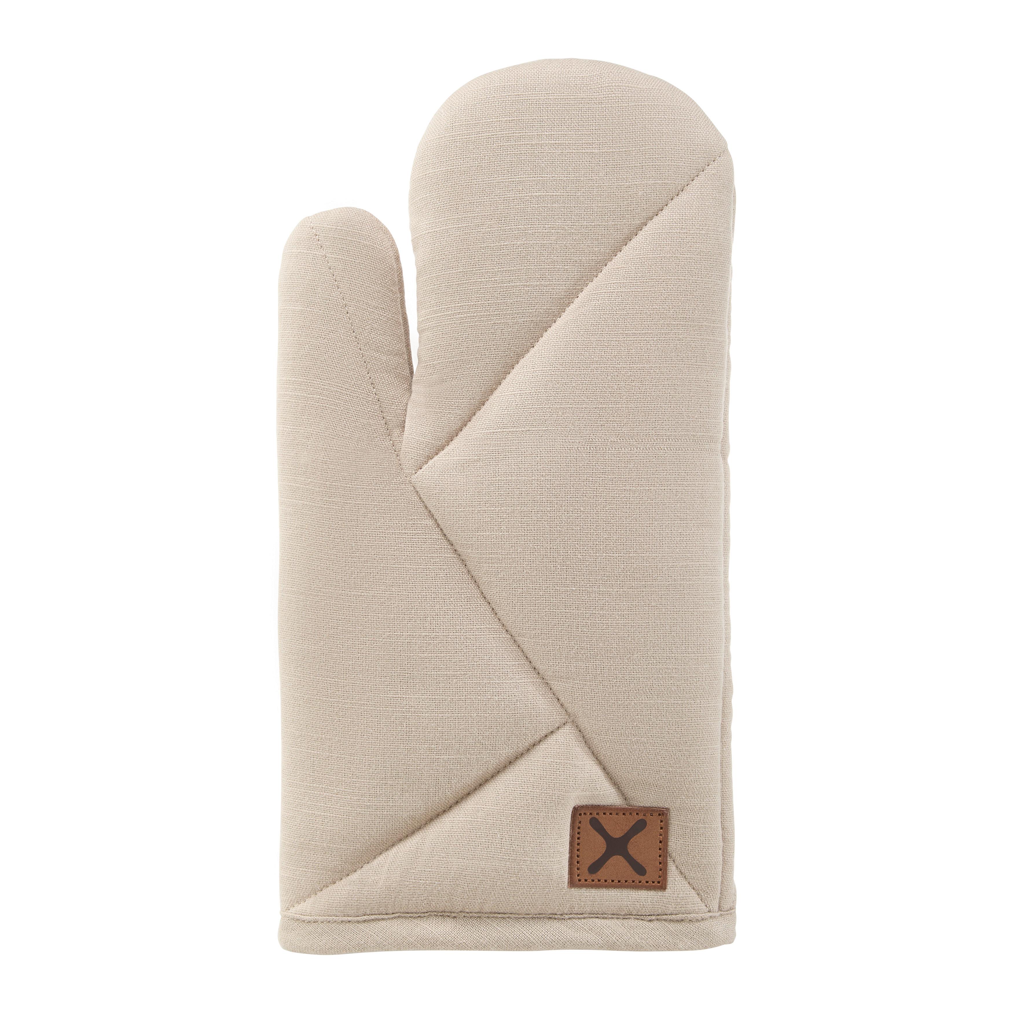Mănușă pentru cuptor Mads - bej, textil (18/32cm) - Mömax