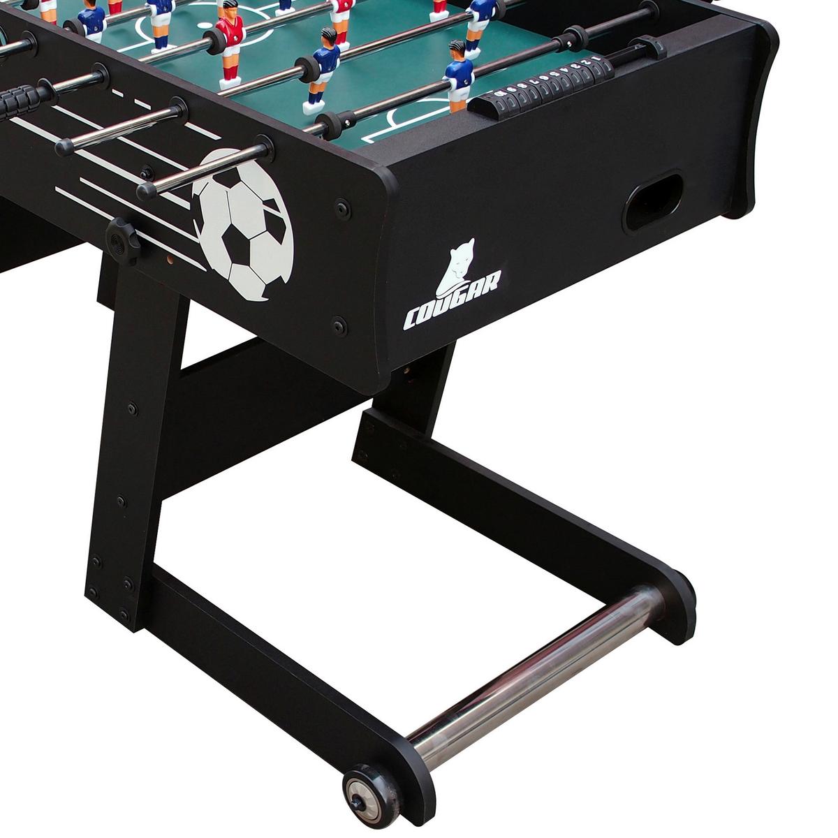 Tischfußball Scorpion Kick in Schwarz - Schwarz, MODERN, Holz (121/61/81cm) - Ambia Garden