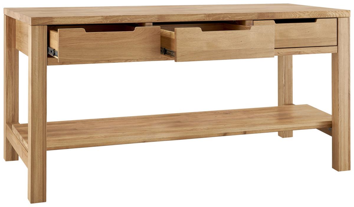 Kücheninsel Ponza I 180 o. Geräte Eiche - Eichefarben, Basics, Holz (180/91/90cm) - P & B