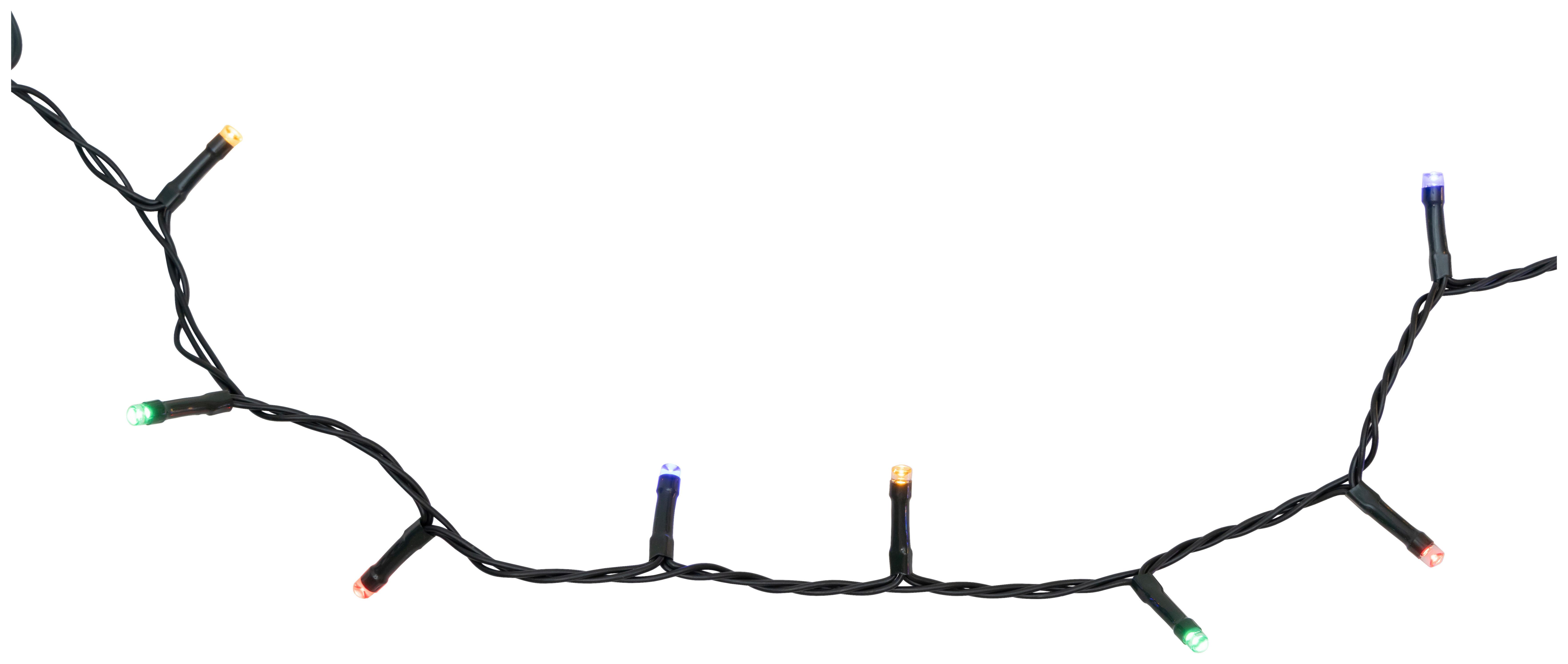 Lichterkette NIP Dunkelgrün max. 4,3 Watt - Dunkelgrün, ROMANTIK / LANDHAUS, Kunststoff (1195cm) - Modern Living