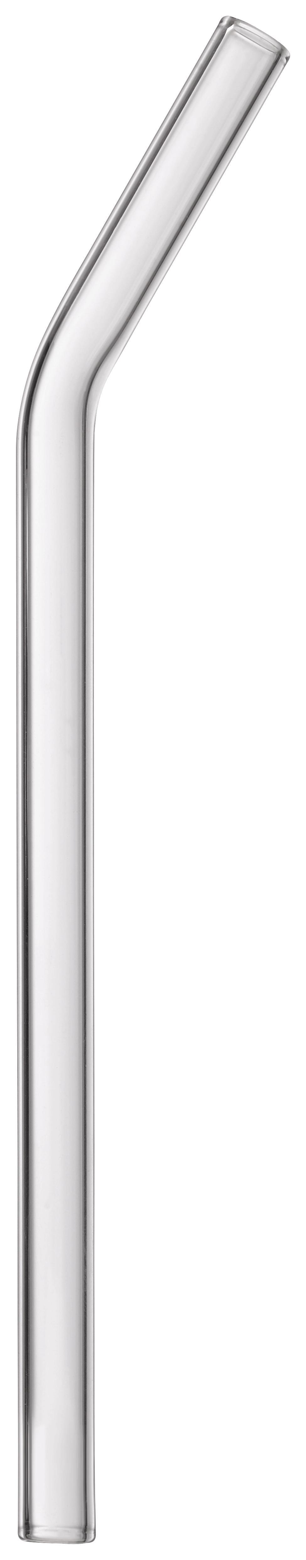 Trinkhalm Jessy aus Glas ca. 20cm - Klar, Glas (20cm) - Bohemia