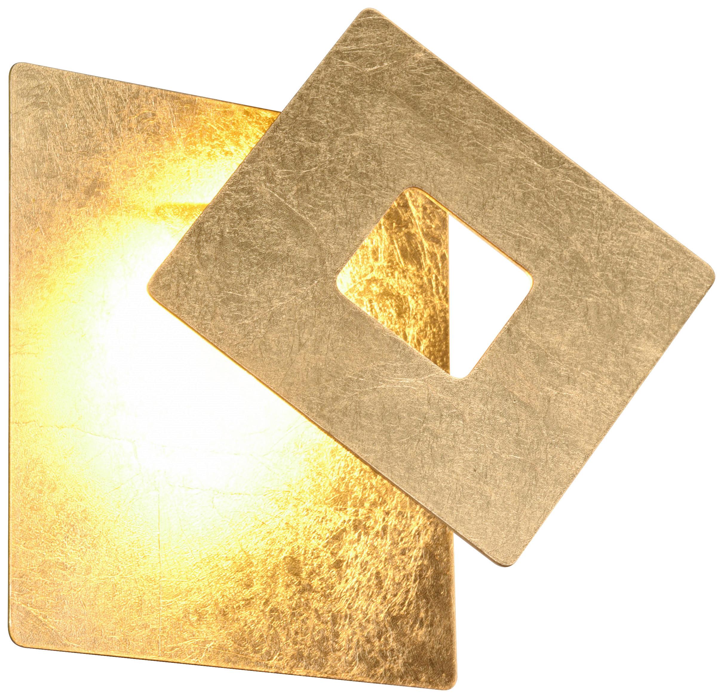 KINKIET LED 240319179 LEANO - kolor złoty, Design, metal (18/7,2/18cm) - Trio Leuchten