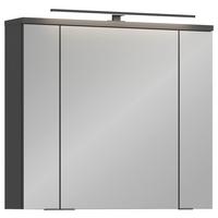 Dulap cu oglindă Manhattan - antracit, Modern, sticlă/material pe bază de lemn (80/72,6/19,7cm) - Luca Bessoni