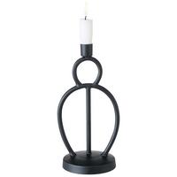 Hengergyertyatartó Skormold - fekete, Modern, fém (11/25/12cm) - Modern Living