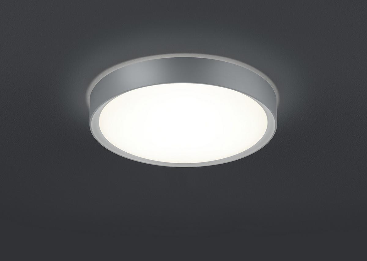 Badezimmer-Deckenleuchte Clarimo in Titan max. 18 Watt - Titanfarben, KONVENTIONELL, Kunststoff/Metall (33,0/9,0cm) - Trio Leuchten
