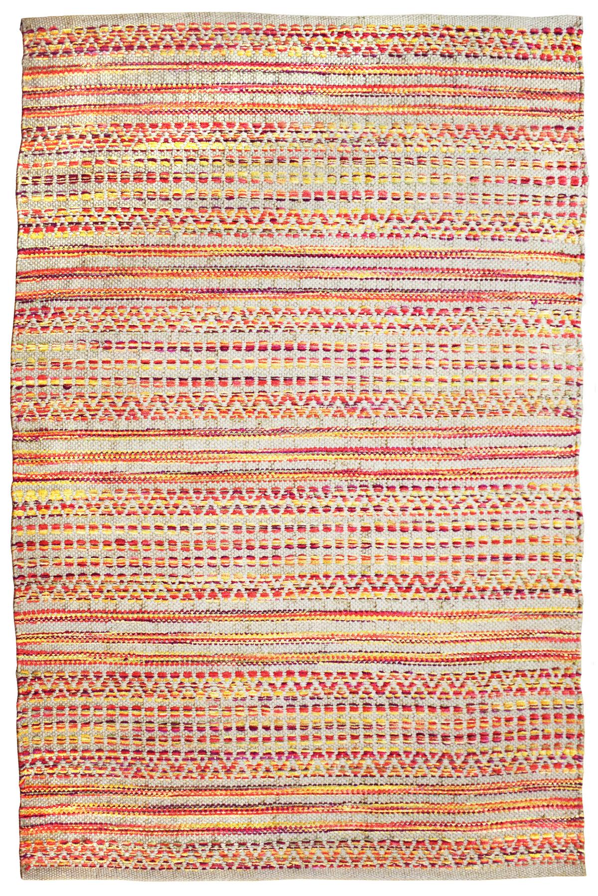 JUTETEPPICH SIENNA 710 ROT 120CM X 170CM - Rot, Basics, Textil (120/170cm) - Kayoom