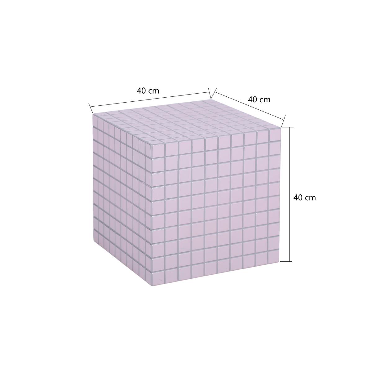 Beistelltisch Luisa Rosa - Rosa, MODERN, Holzwerkstoff (40/40/40cm) - Mömax